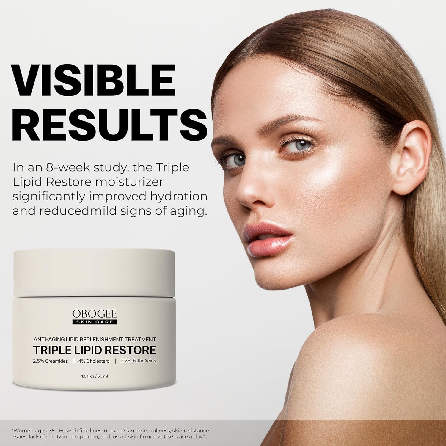 OBOGEE Triple Lipid Restore Cream (1.8 oz) – Firming & Anti-Aging Moisturizer image 1